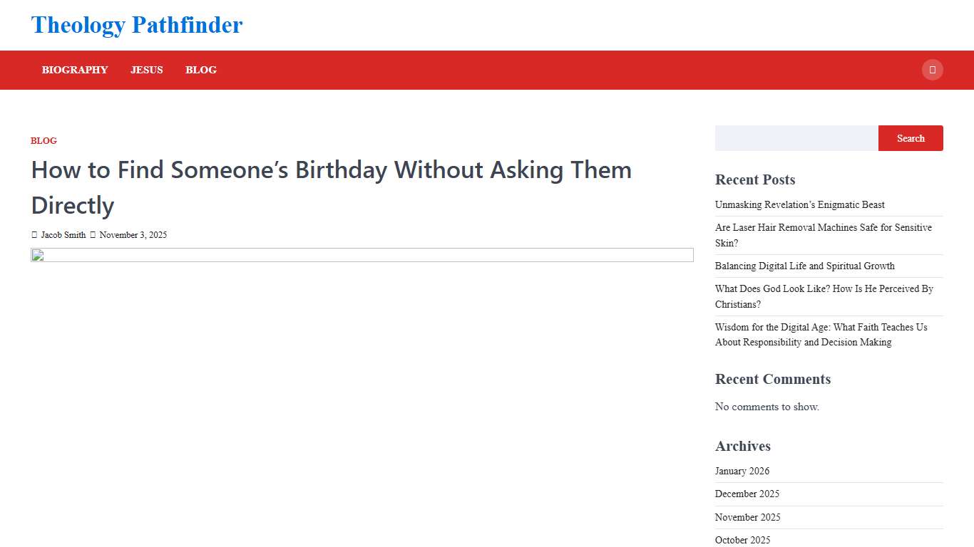 How to Find Someone's Birthday Without Asking Them Directly - Theology Pathfinder